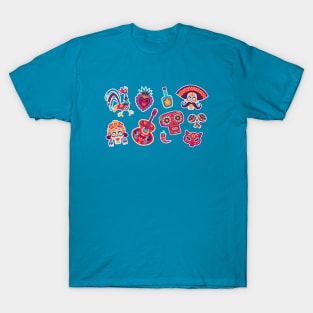 Fun & Colorful Day of the Dead Drawings T-Shirt